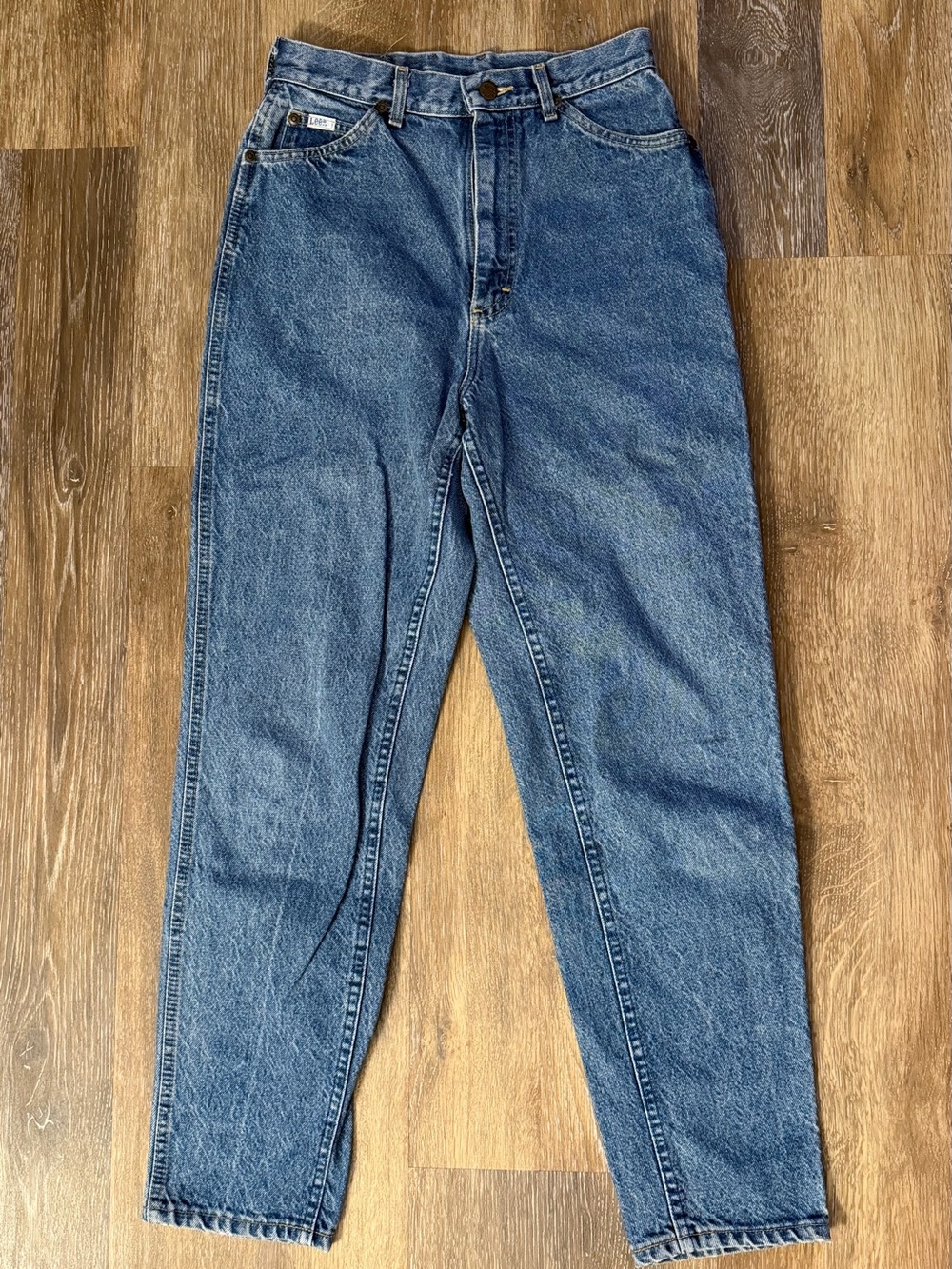 Vintage Lee Jeans Womens 26 Made USA High Rise Mom Western 100 Cotton